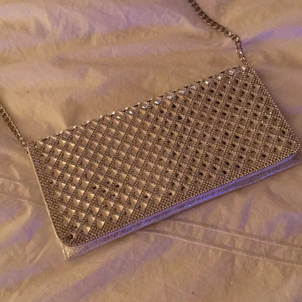 Rhinestone clutch bag